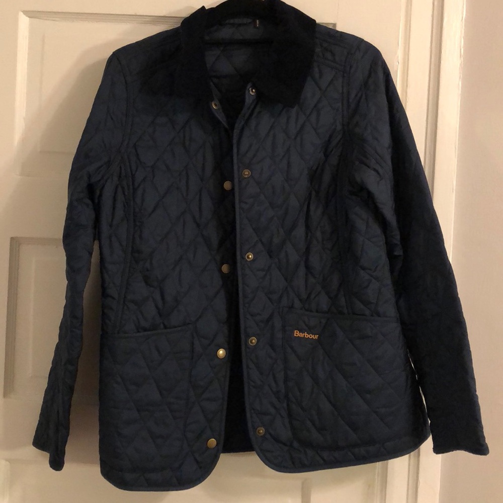 Barbour blue coat- sz 6